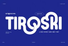 Tiroski Font Poster 1