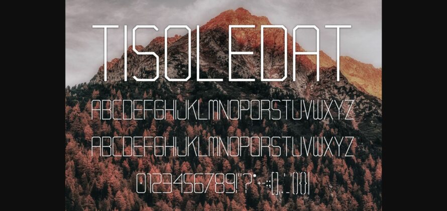 Tisoledat Font Poster 5