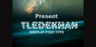 Tledekhan Font Poster 1