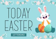 Today Easter Font Poster 1