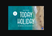 Today Holiday Font Poster 1