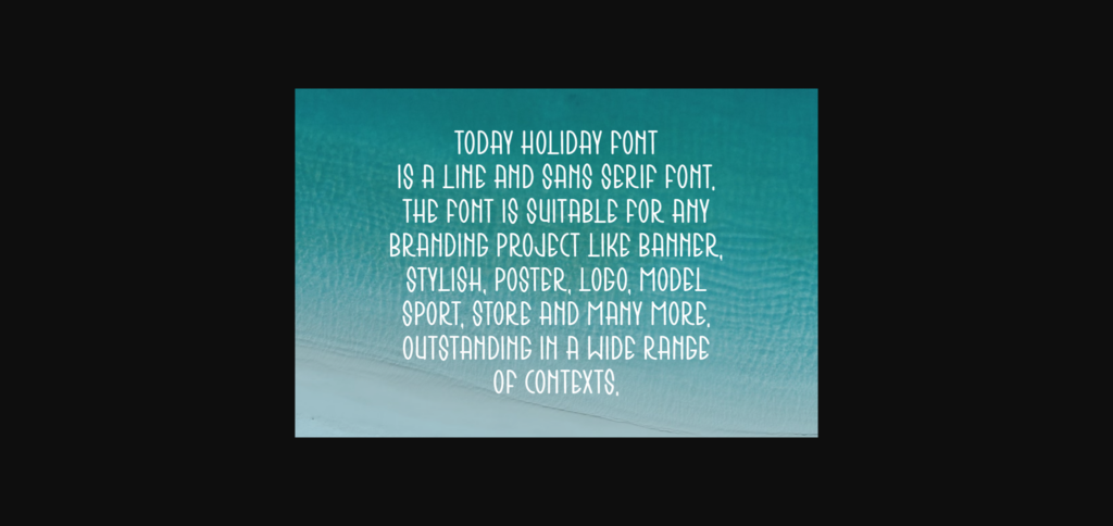 Today Holiday Font Poster 6