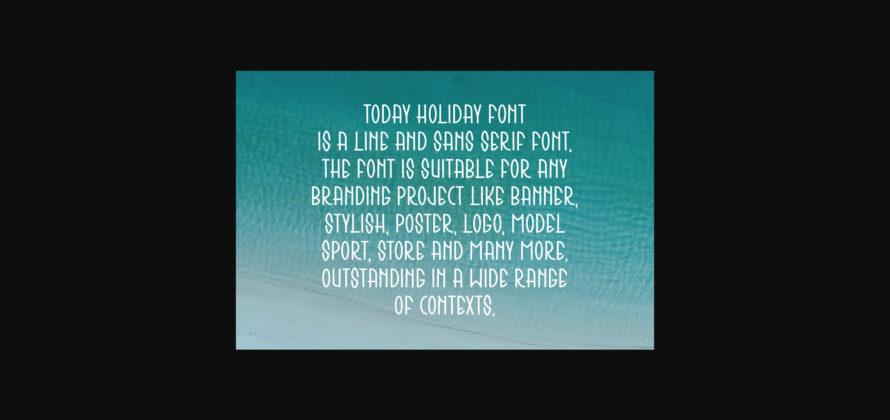 Today Holiday Font Poster 6