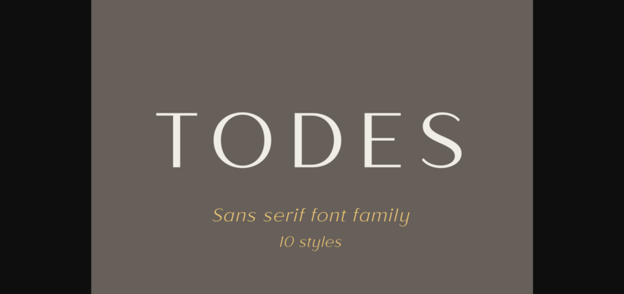 Todes Font Poster 3