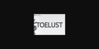 Toelust Font Poster 1