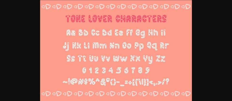 Toke Lover Font Poster 7