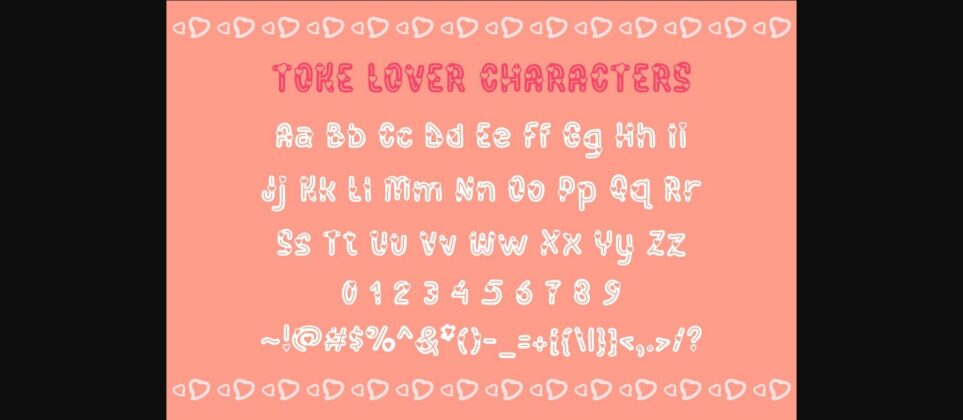 Toke Lover Font Poster 7