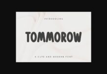 Tommorow Font Poster 1