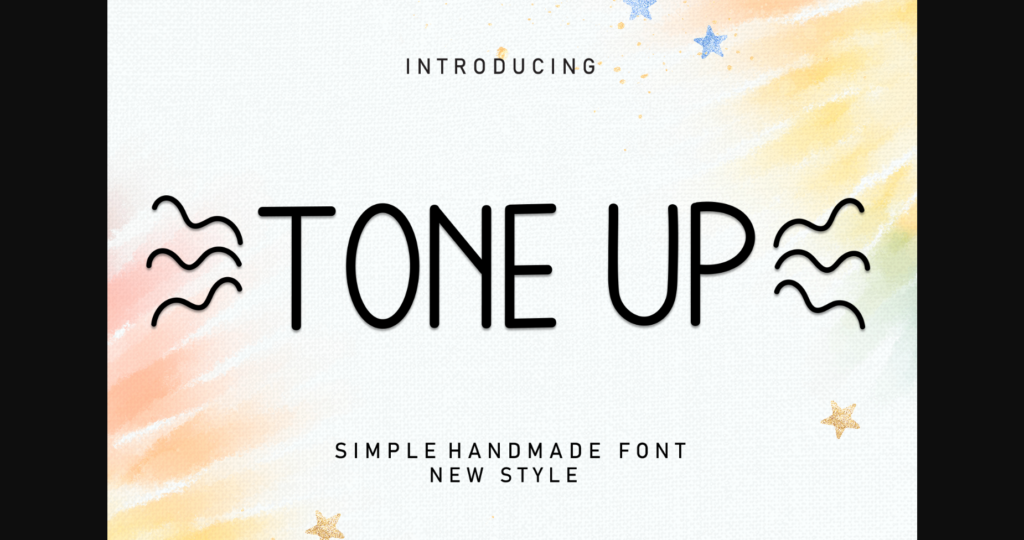 Tone Up Font Poster 3