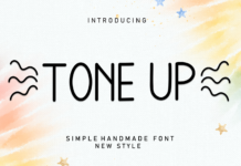 Tone Up Font Poster 1