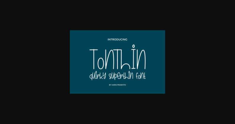 Tonthin Font Poster 3