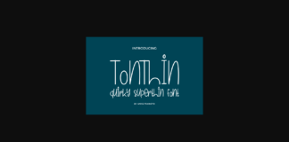 Tonthin Font Poster 1