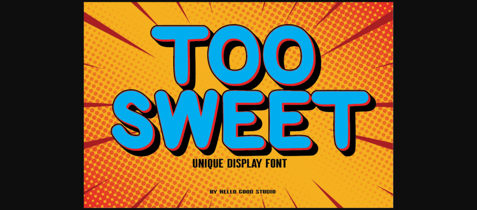 Too Sweet Font Poster 3