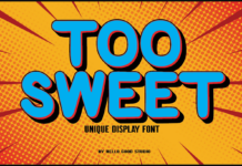 Too Sweet Font Poster 1