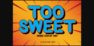 Too Sweet Font Poster 1