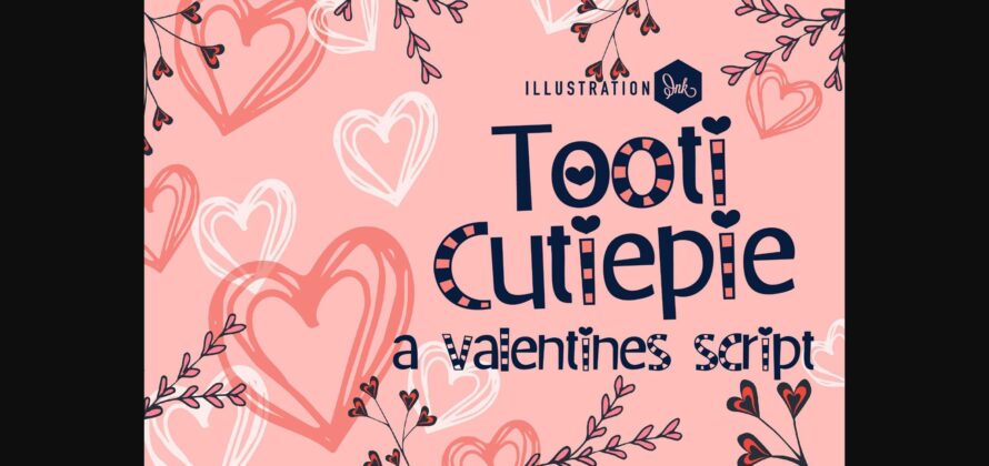 Tooti Cutiepie Font Poster 3