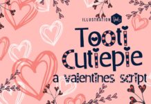 Tooti Cutiepie Font Poster 1