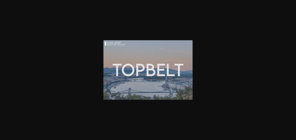 Topbelt Font Poster 3