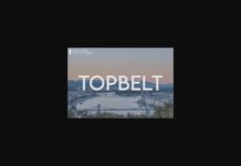 Topbelt Font Topbelt Font Poster 1