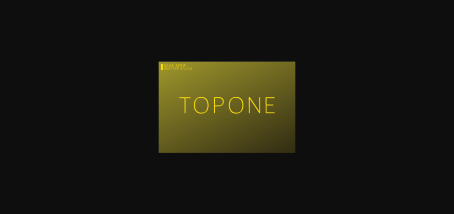 Topone Font Poster 3
