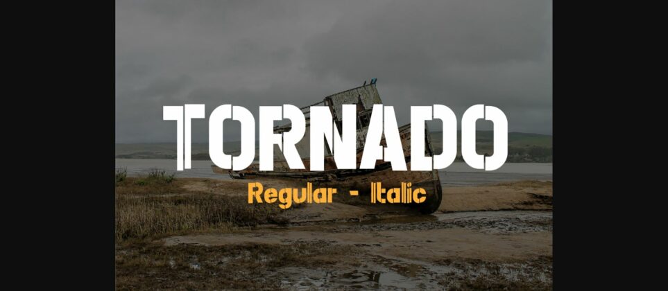 Tornado Font Poster 3