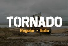 Tornado Font Poster 1