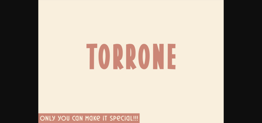 Torrone Font Poster 3