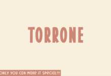 Torrone Font Poster 1