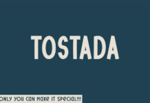 Tostada Font Poster 1