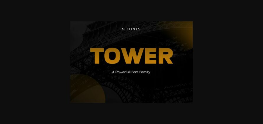 Tower Font Poster 3