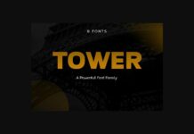 Tower Font Poster 1