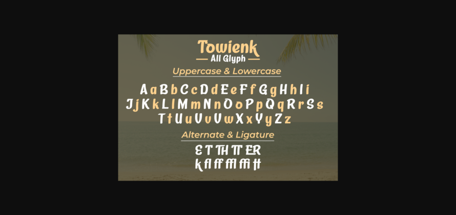 Towienk Font Poster 10