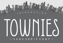 Townies Font Poster 1