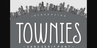 Townies Font Poster 1