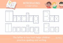 Tracing Box Font Poster 1