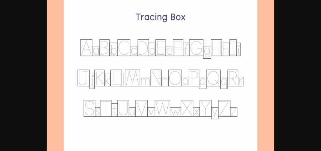 Tracing Box Font Poster 5