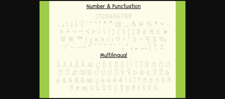 Tracing Fun Font Poster 8