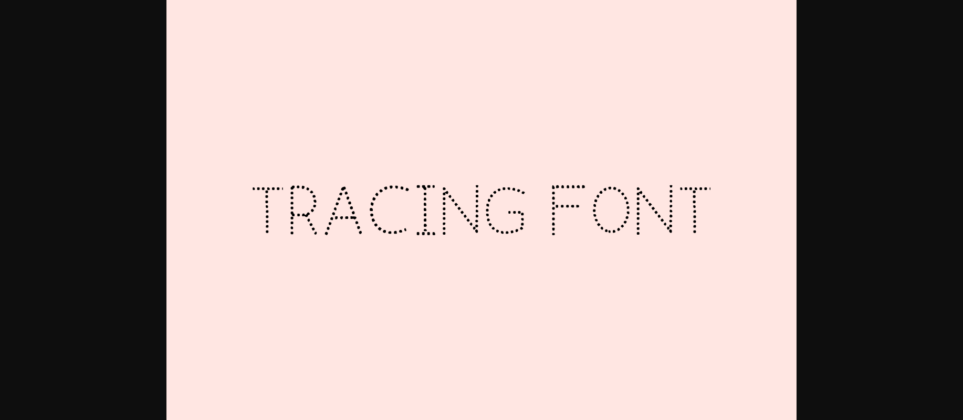 Tracing Handwriting Font Poster 6