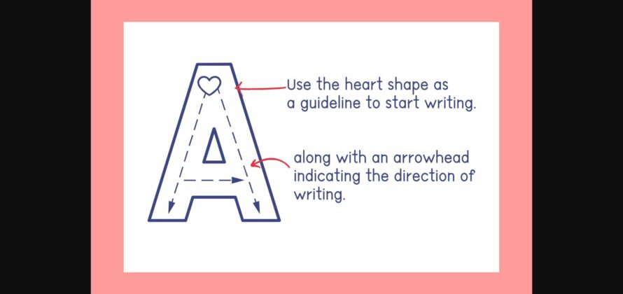 Tracing Heart Font Poster 4