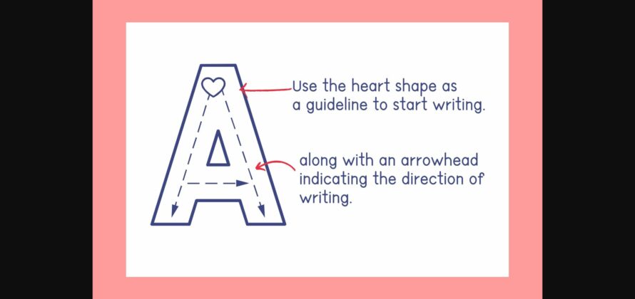 Tracing Heart Font Poster 2