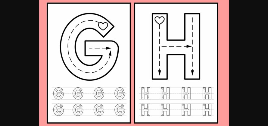 Tracing Heart Font Poster 9
