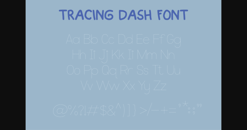 Tracing Pro Font Poster 5