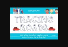 Tracing Roads Font Poster 1