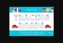 Tracing Roads Font Poster 1