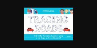 Tracing Roads Font Poster 1
