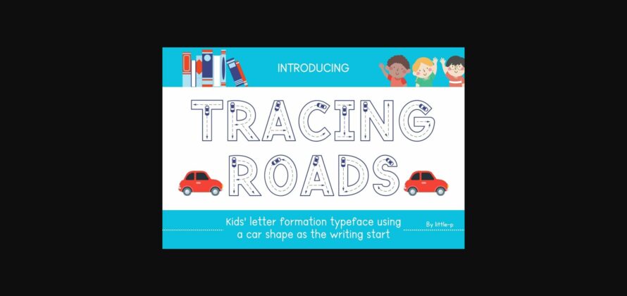 Tracing Roads Font Poster 1