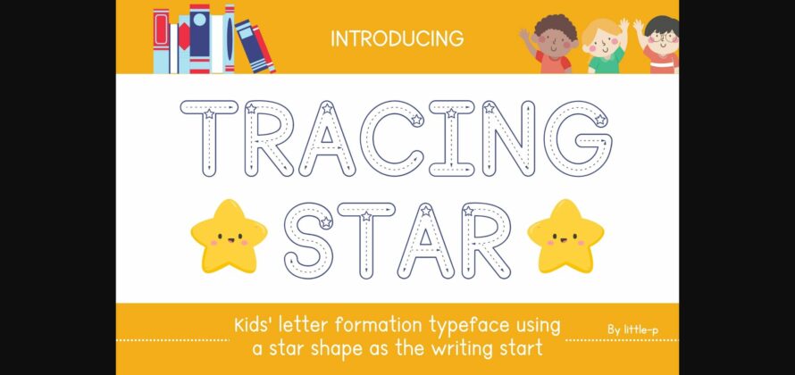 Tracing Star Font Poster 3