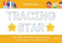 Tracing Star Font Poster 1