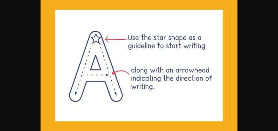 Tracing Star Font Poster 4
