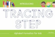 Tracing Step Font Poster 1